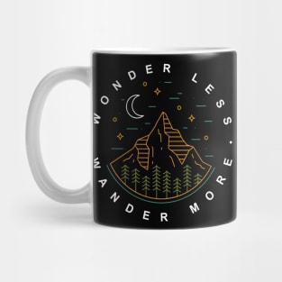 wonder less, wander more Mug